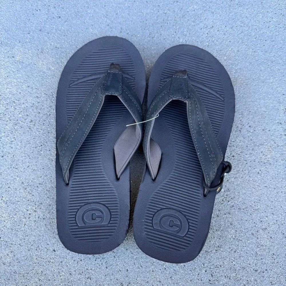 Cobian Ridgeline Mens Black Flip Flops Thong‎ Sandals RID20-001-08 Size 8 NEW